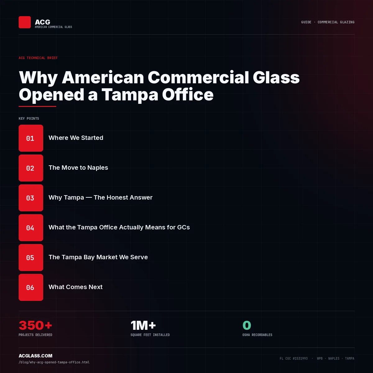 Why American Commercial Glass Opened a Tampa Office infographic — American Commercial Glass