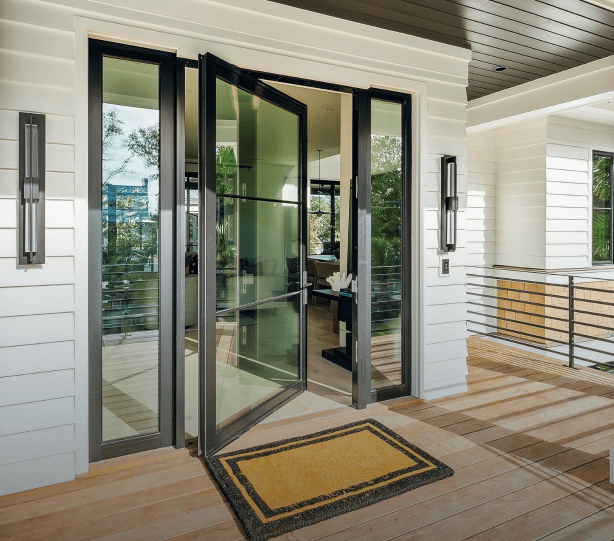Vista Pivot — statement impact-rated pivot door