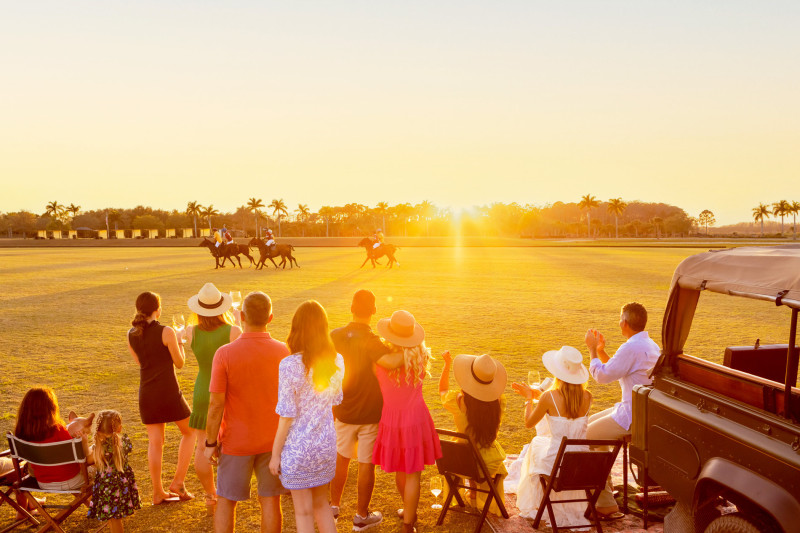 Atlantic Fields polo match at sunset — Hobe Sound, FL — Discovery Land Company
