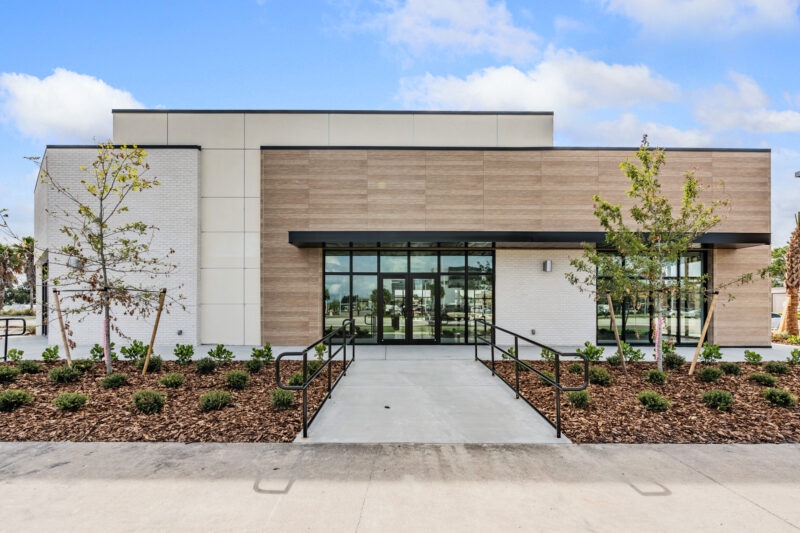 Dale Mabry Retail Tampa — ESWindows dark-framed storefront entry and windows