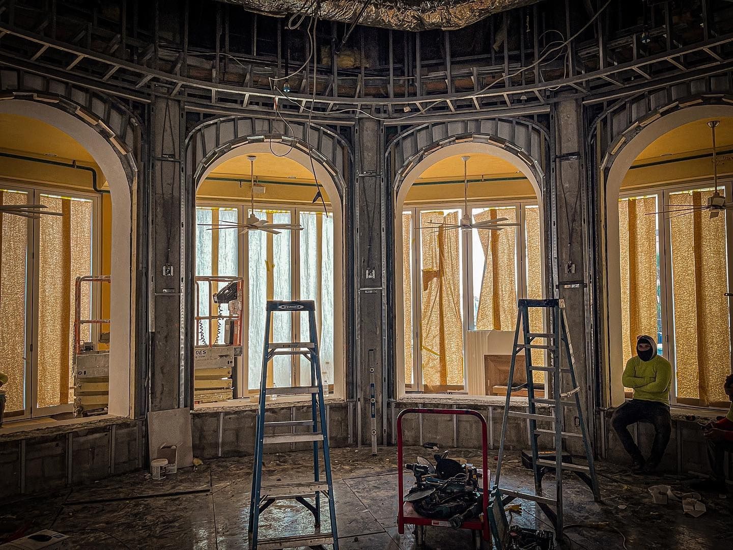 Eau Palm Beach during construction