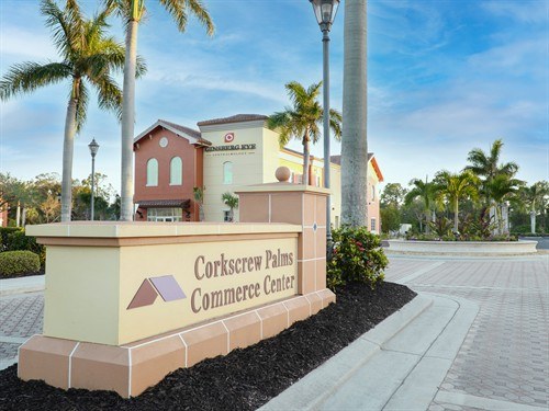 Corkscrew Palms Commerce Center monument signage