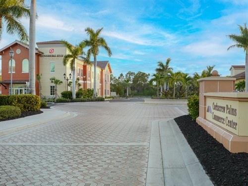 Plaza view - full commercial center