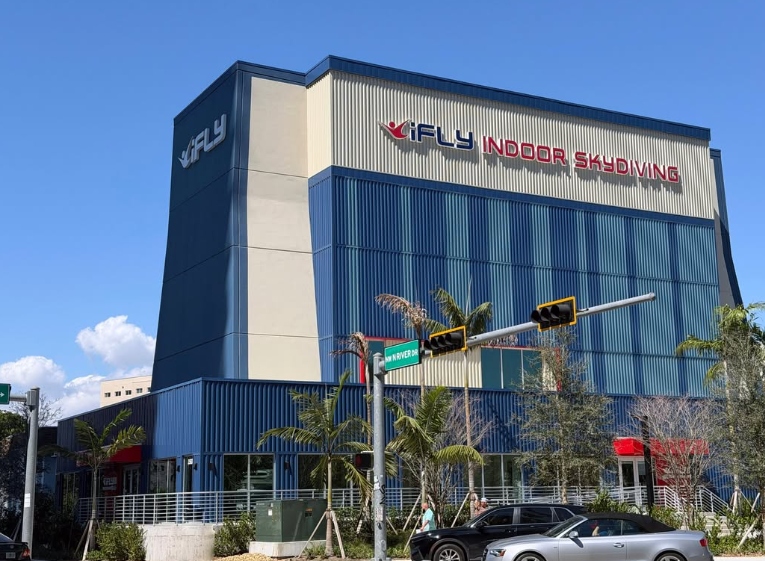 iFly Miami indoor skydiving facility exterior