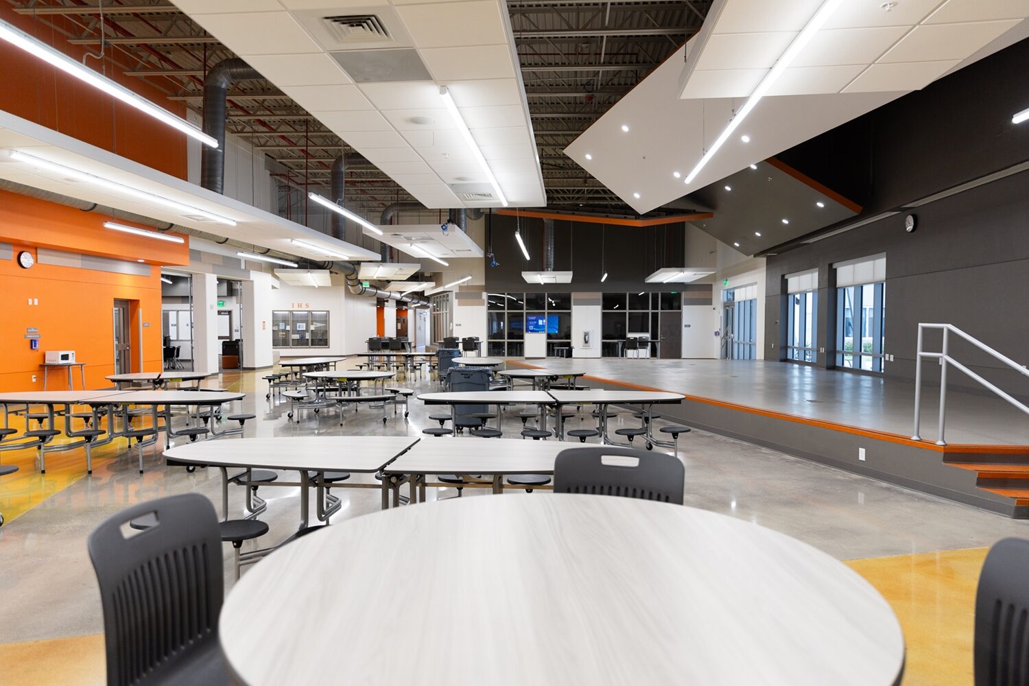 Indiantown High School — interior glass partition walls and storefront systems