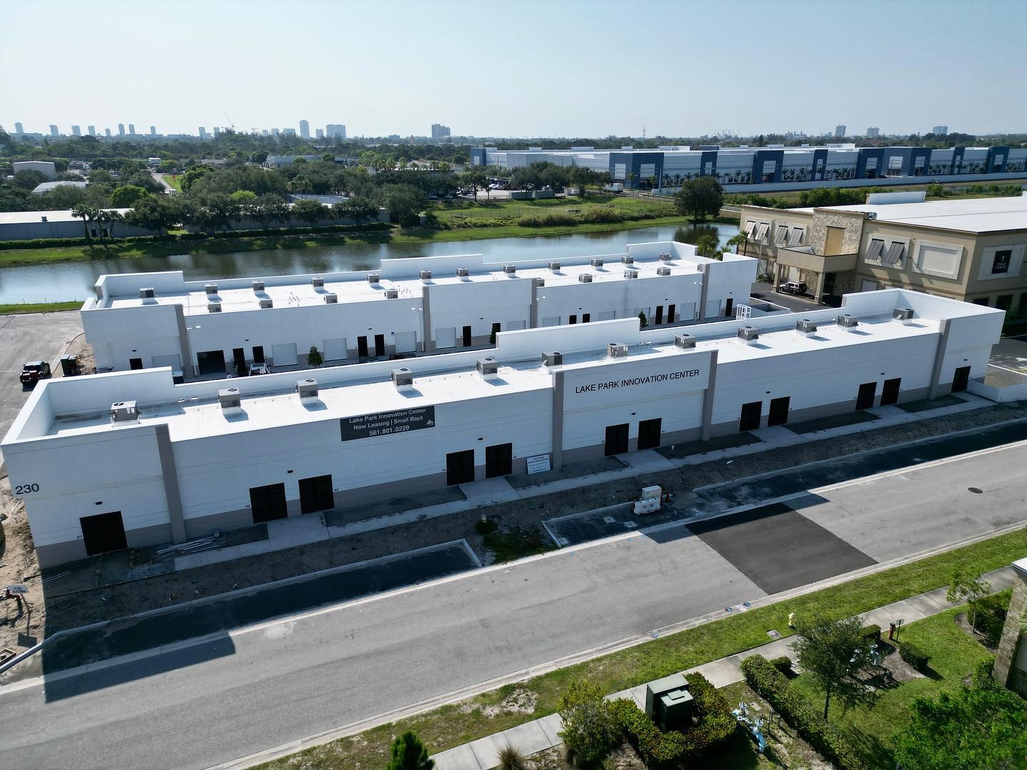 Lake Park Innovation Center Building A with lake view