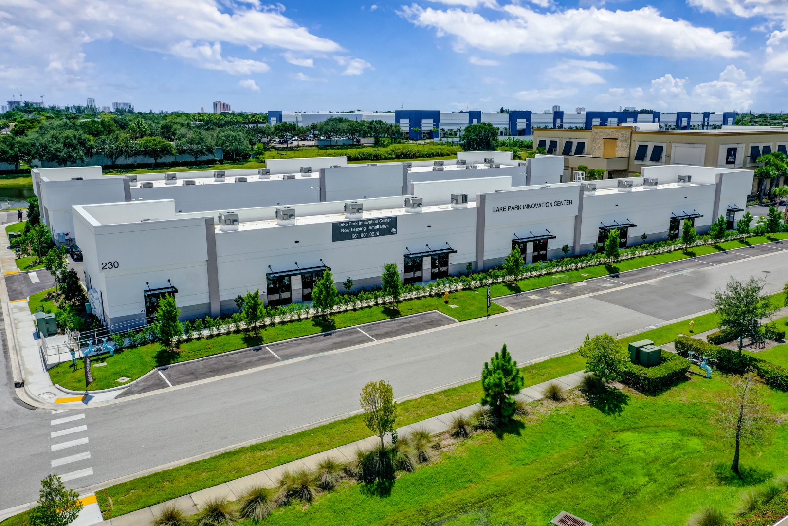 Lake Park Innovation Center — West Palm Beach FL, 3-building glazing package