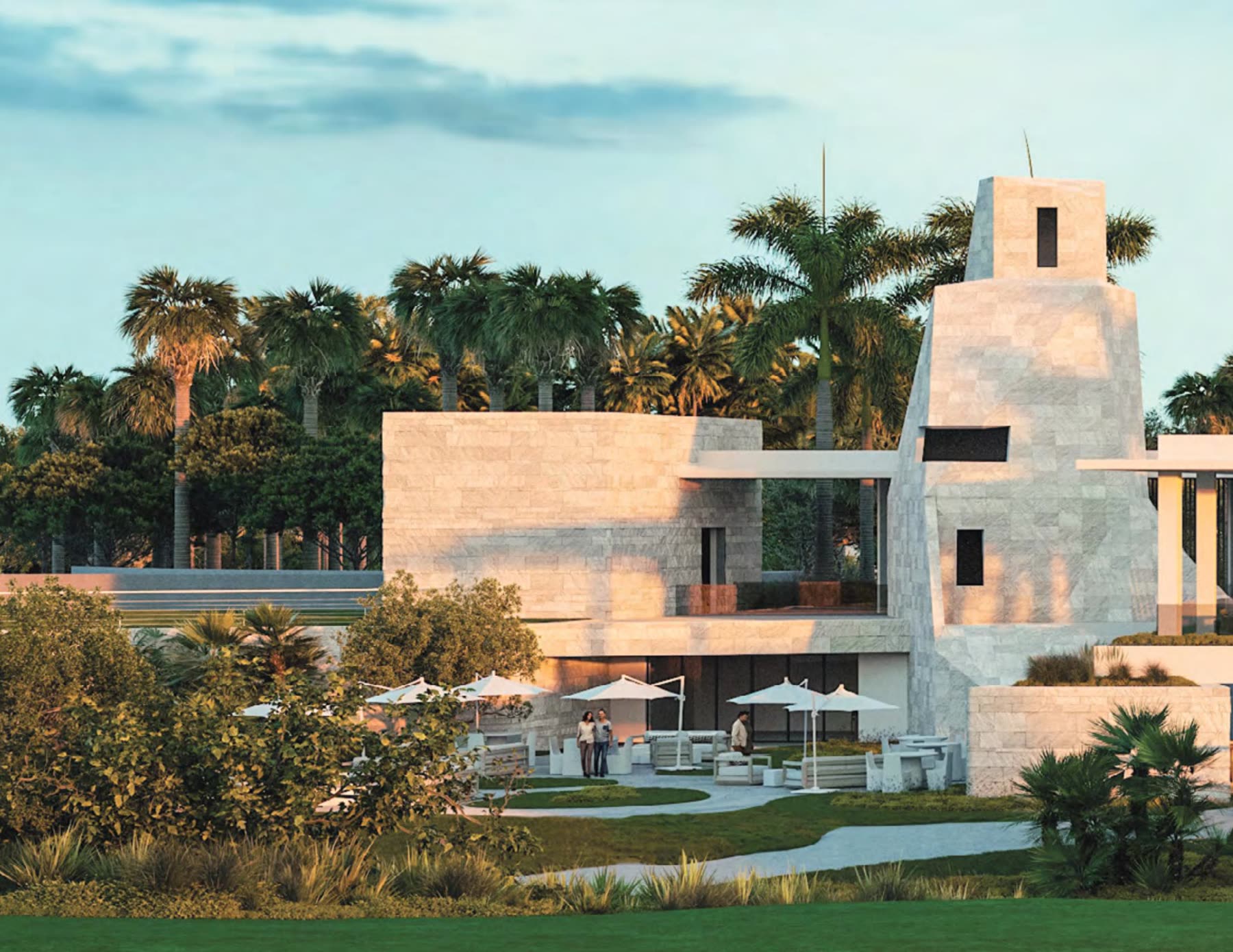 Panther National clubhouse curtain wall