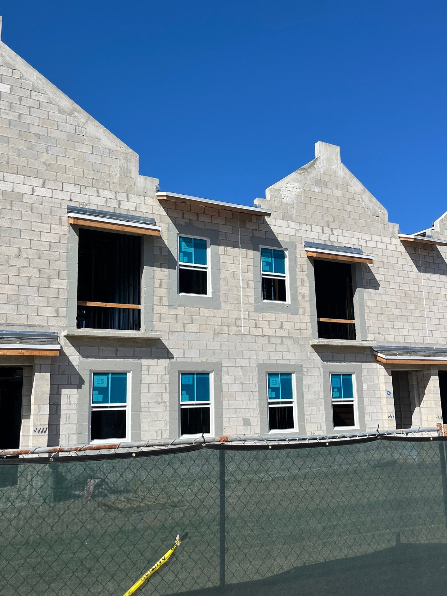 Villa L'Onz — rear elevation with Bermuda gables
