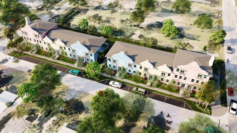 Villa L'Onz — 12-unit Bermuda-style townhomes, Riviera Beach FL