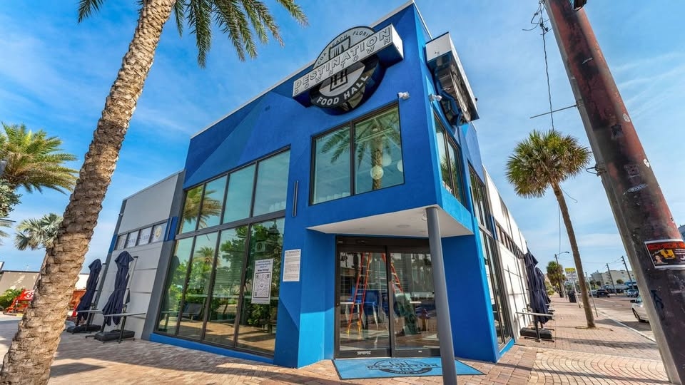 Wave Food Hall — Destination Downtown Food Hall, Cocoa Beach storefront glazing