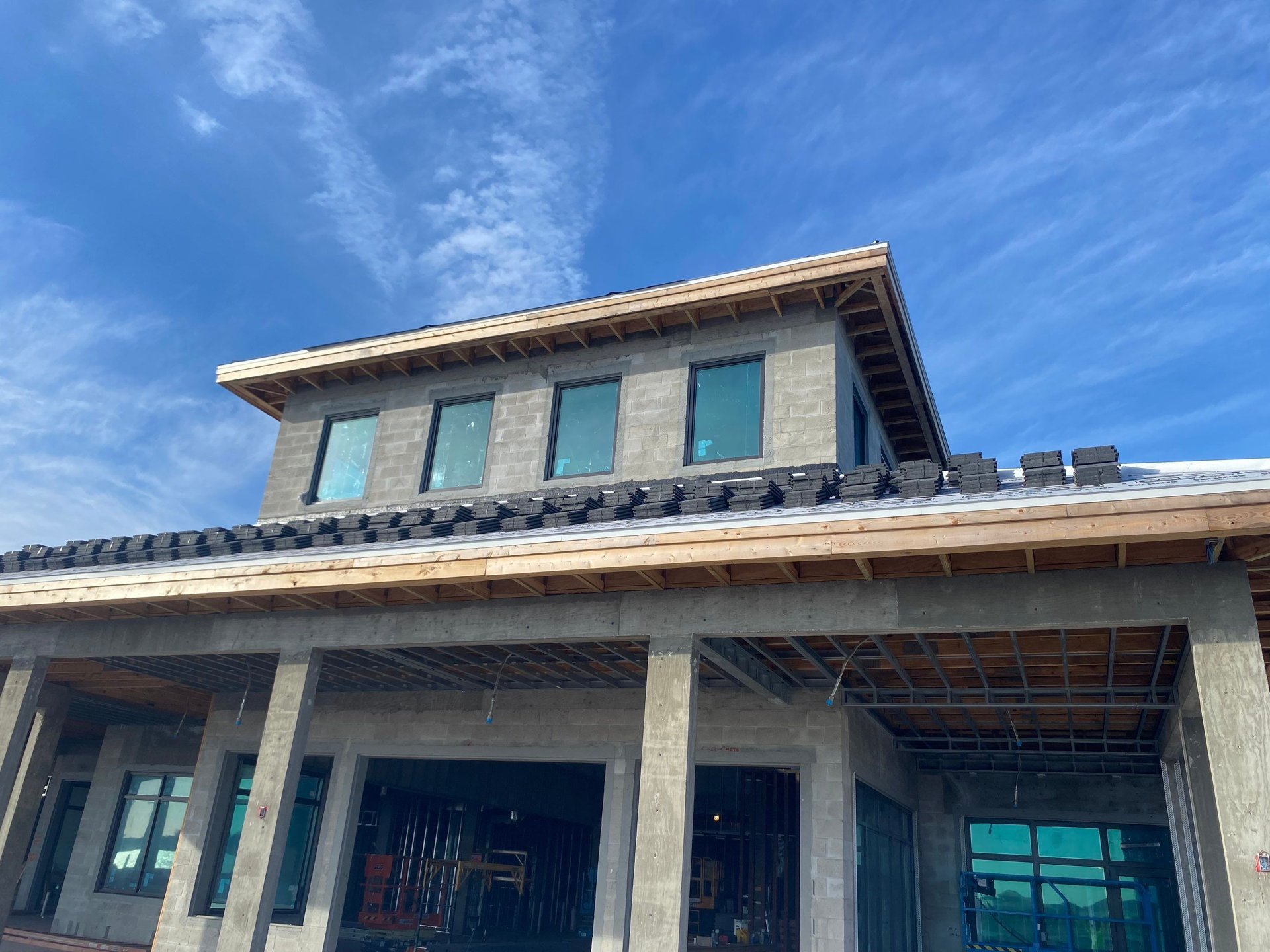 Wild Blue Clubhouse — upper dormer windows